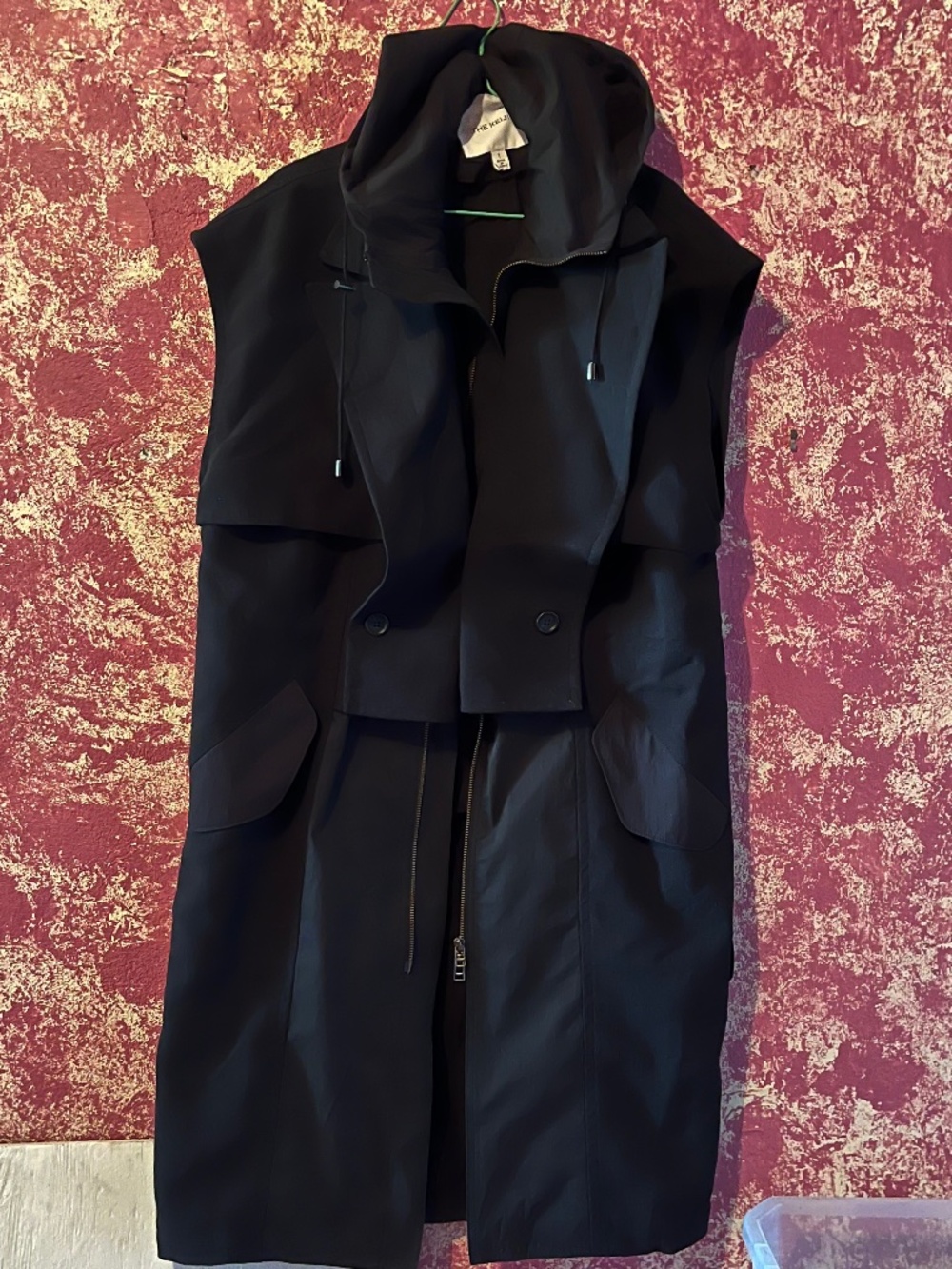 THE KEIJI IJIIT&CO Hooded vest dress/coat